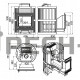 Чугунная печь для бани Везувий Ураган Ковка 16 (505)