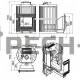Чугунная печь для бани Везувий Ураган Ковка 22 (505) 