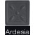 Керамика цвета Ardesia, полка слева 