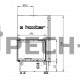 Каминная топка Hoxter ECKA 67/45/51Lh (стальной теплообменник с вертикальным выходом)