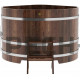 Купель угловая для бани и сауны Bentwood из лиственницы (ШхД=1,37х1,37 м)