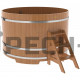 Купель круглая для бани и сауны Bentwood из дуба (d=1,80)