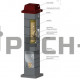 Комплект дымохода ECOOSMOSE "OSMOTEC" DV=180 мм. Одноходовая с вентканалом 6 пм