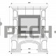 Каминная облицовка КимрПечь Прованс с дровником пристенная