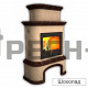 Каминная облицовка КимрПечь Прованс с дровником пристенная двухъярусная
