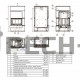 Каминокомплект ABX Norfolk Aqua (черный гранит) с теплообменником