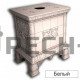 Изразцовая печь-камин КимрПечь Кострома центральная с топкой Chazelles D70V
