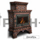 Изразцовая печь-камин КимрПечь Кострома двухъярусная угловая с топкой Astov К7454