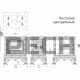 Изразцовая печь-камин КимрПечь Кострома центральная с топкой Ладья 600