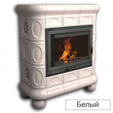 Изразцовая печь-камин КимрПечь Медальон пристенная с топкой Astov К7454