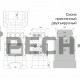 Изразцовая печь-камин КимрПечь Сконе двухъярусная пристенная с топкой Contura i5