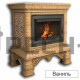 Изразцовая печь-камин КимрПечь Кострома пристенная с топкой Ладья 700