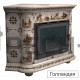 Изразцовая печь-камин КимрПечь Прованс угловая с топкой Ладья 600