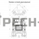 Изразцовая печь-камин КимрПечь Прованс с дровником двухъярусная угловая с топкой