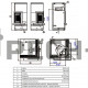 Каминокомплект ABX Wells (черный гранит)