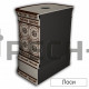 Изразцовая печь-камин КимрПечь Сконе декоративная пристенная с очагом Dimplex Cassette 400