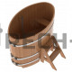 Купель овальная для бани и сауны Bentwood из дуба (ШхД=0,80х1,42 м)