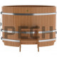 Купель овальная для бани и сауны Bentwood из дуба (ШхД=0,80х1,42 м)