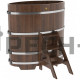Купель овальная для бани и сауны Bentwood из дуба (ШхД=0,80х1,42 м)