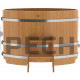 Купель овальная для бани и сауны Bentwood из лиственницы (ШхД=0,80х1,42 м)