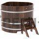 Купель угловая для бани и сауны Bentwood из лиственницы (ШхД=1,19х1,19 м)