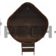 Купель угловая для бани и сауны Bentwood из лиственницы (ШхД=1,19х1,19 м)