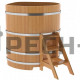 Купель угловая для бани и сауны Bentwood из лиственницы (ШхД=1,19х1,19 м)