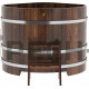 Купель угловая для бани и сауны Bentwood из лиственницы (ШхД=1,19х1,19 м)