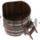 Купель угловая для бани и сауны Bentwood из лиственницы (ШхД=1,19х1,19 м)