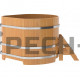 Купель угловая для бани и сауны Bentwood из лиственницы (ШхД=1,19х1,19 м)