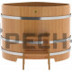 Купель угловая для бани и сауны Bentwood из лиственницы (ШхД=1,19х1,19 м)