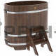 Купель овальная для бани и сауны Bentwood из дуба (ШхД=0,76х1,16 м)