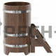 Купель овальная для бани и сауны Bentwood из дуба (ШхД=0,59х1,06 м)