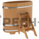Купель овальная для бани и сауны Bentwood из лиственницы (ШхД=0,69х1,31 м)