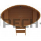 Купель овальная для бани и сауны Bentwood из лиственницы (ШхД=0,92х1,66 м)