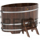 Купель овальная для бани и сауны Bentwood из лиственницы (ШхД=0,92х1,66 м)