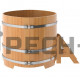 Купель овальная для бани и сауны Bentwood из лиственницы (ШхД=1,15х1,83 м)