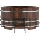 Купель овальная для бани и сауны Bentwood из лиственницы (ШхД=1,15х1,83 м)