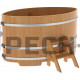 Купель овальная для бани и сауны Bentwood из лиственницы (ШхД=1,15х1,83 м)