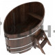 Купель овальная для бани и сауны Bentwood из лиственницы (ШхД=1,15х1,83 м)