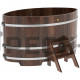 Купель овальная для бани и сауны Bentwood из лиственницы (ШхД=1,15х1,83 м)