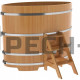 Купель овальная для бани и сауны Bentwood из лиственницы (ШхД=1,15х1,83 м)