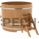 Купель круглая для бани и сауны Bentwood из лиственницы (d=1,50)