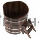 Купель угловая для бани и сауны Bentwood из лиственницы (ШхД=1,03х1,03 м)