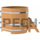 Купель угловая для бани и сауны Bentwood из лиственницы (ШхД=1,03х1,03 м)