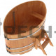 Купель овальная для бани и сауны Bentwood из сращенных ламелей лиственницы (ШхД=1,12х1,83 м)