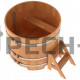 Купель круглая для бани и сауны Bentwood из сращенных ламелей лиственницы (d=1,17)