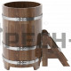 Купель овальная для бани и сауны Bentwood из сращенных ламелей лиственницы (ШхД=0,69х1,31 м)