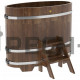 Купель овальная для бани и сауны Bentwood из сращенных ламелей лиственницы (ШхД=0,69х1,31 м)