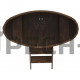 Купель овальная для бани и сауны Bentwood из сращенных ламелей лиственницы (ШхД=0,69х1,31 м)